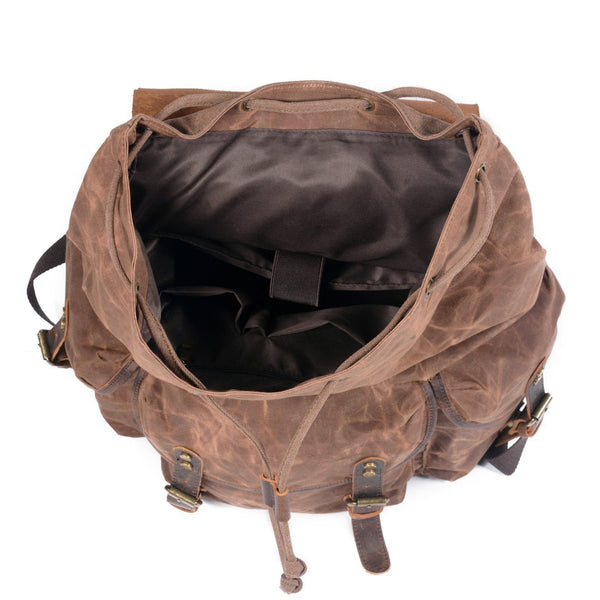 Canvas Leather Backpack |