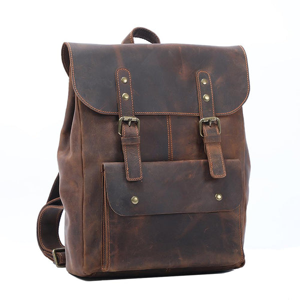 Vintage Leather Backpack |