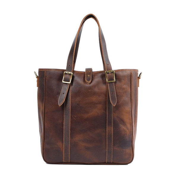 Vintage Leather Tote Bag |