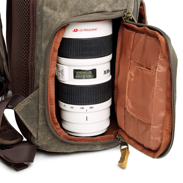 Waterproof Canvas Camera Backpack | 