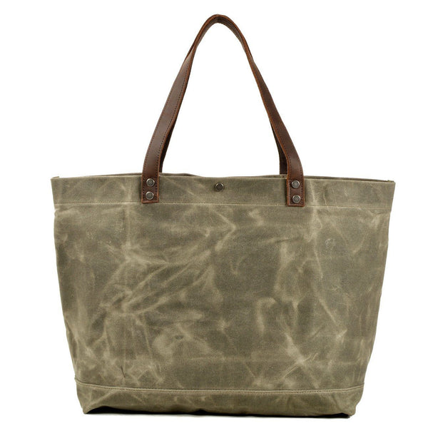 Waxed Canvas Tote Bag |