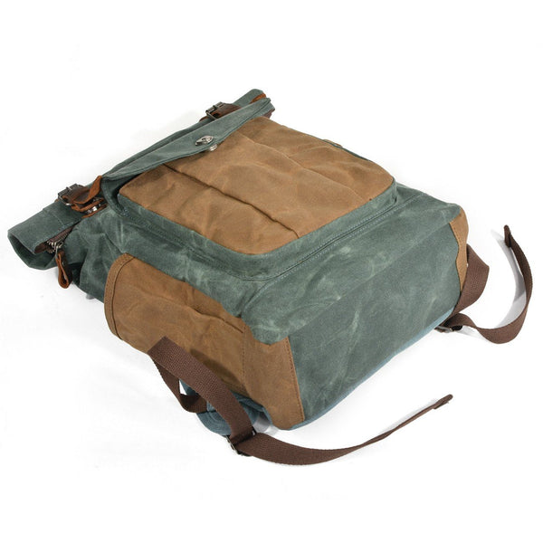 Waxed Canvas Roll Top Backpack |