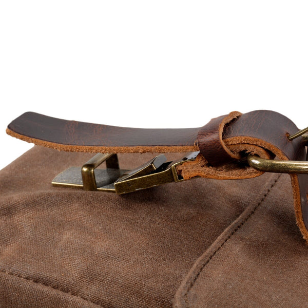 Canvas and Leather Messenger Bag |