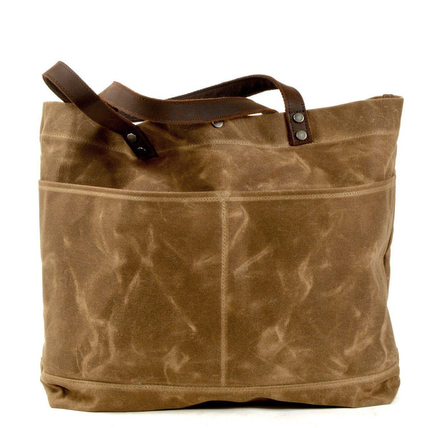 Waxed Canvas Tote Bag |