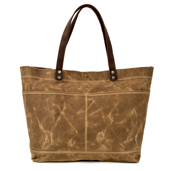 Waxed Canvas Tote Bag |