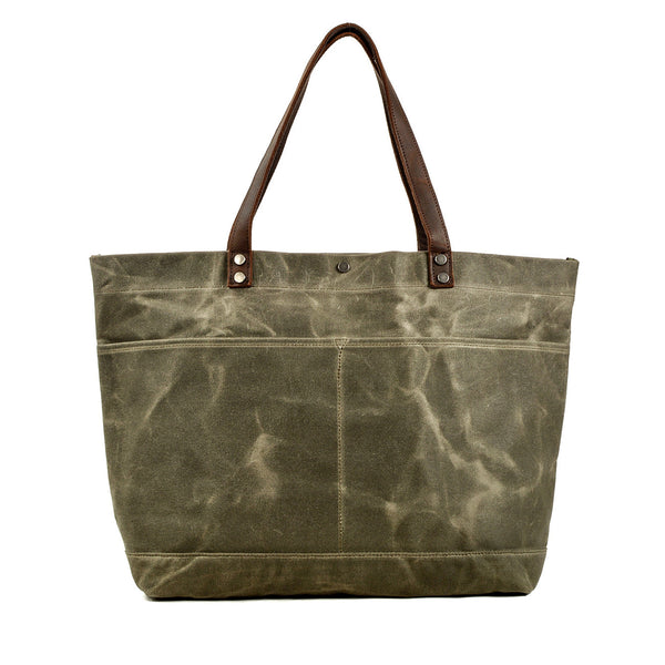 Waxed Canvas Tote Bag |