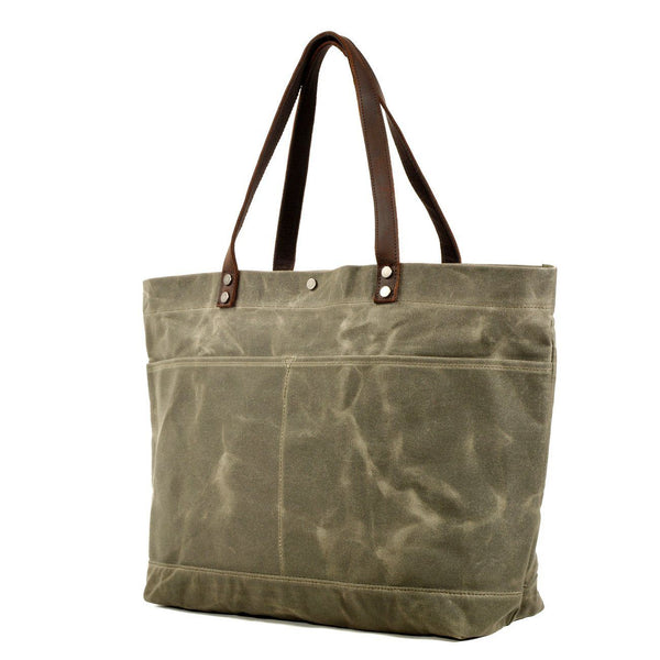 Waxed Canvas Tote Bag |