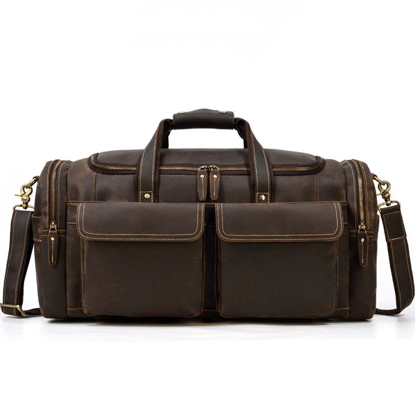 Men's Leather Duffle Bag |