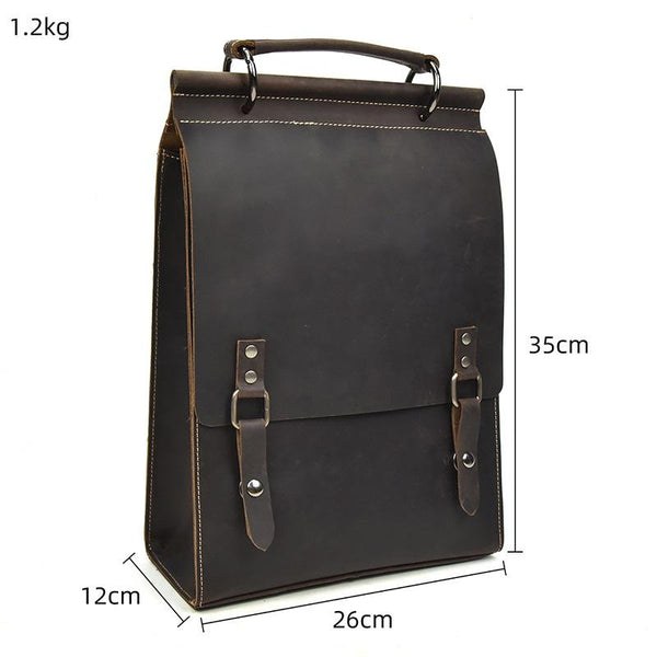 Leather Rucksack Handbag |