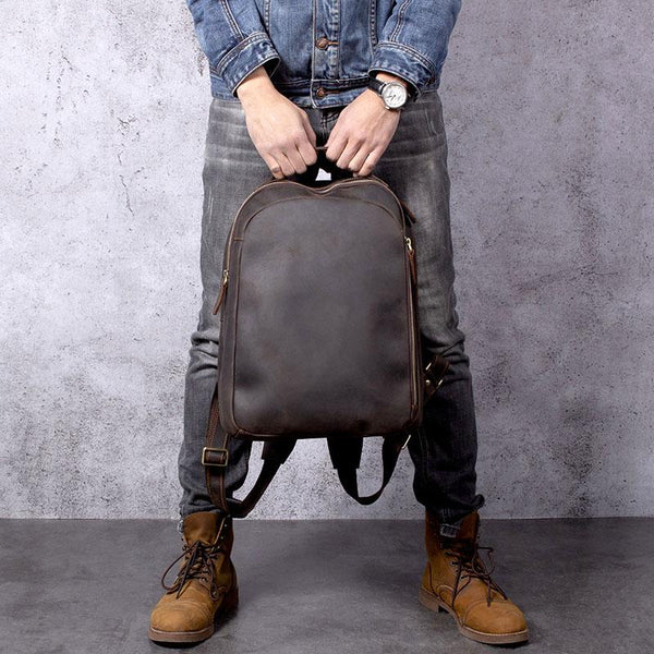 Tan Leather Rucksack |